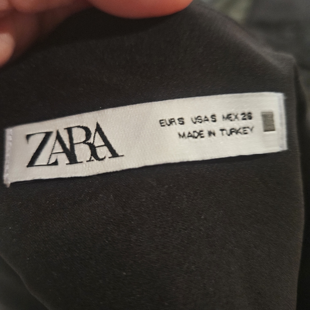 Zara Draped Strapless Asymmetric Top| Sculpted Waist|Minimalist Black Tube Top.S - Picture 2 of 15